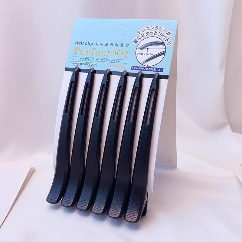 6Pcs Barbershop Accessories Long-Mouthed Duckbill Clip Hair Stylist For Hairdressing Barber Shop Styling Tool Care Beauty Health
