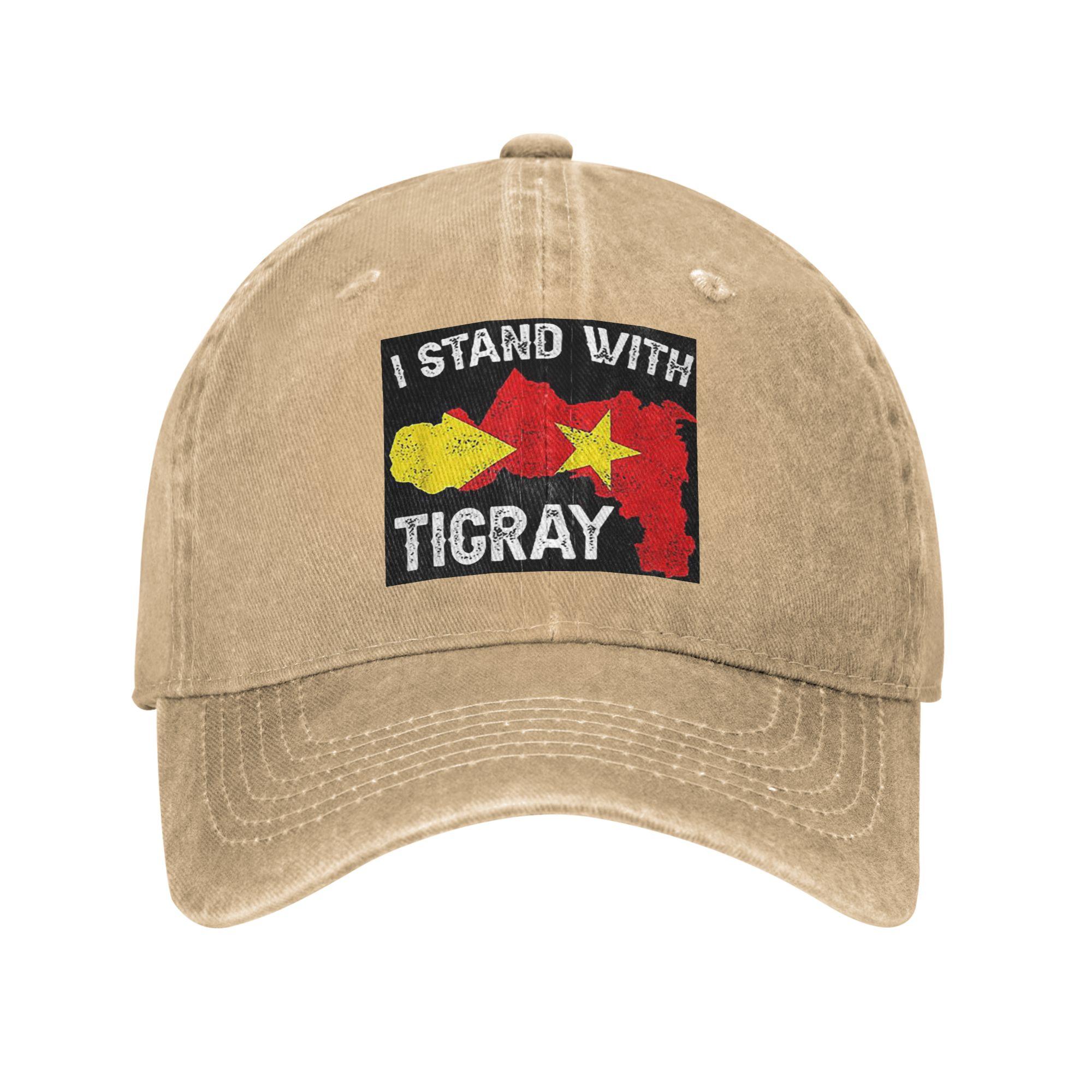 

Tigray Flag Ethiopian Baseball Caps Denim Fabric Hats Adjustable Casquette Streetwear Baseball Cowboy Hat for Unisex Women One Size