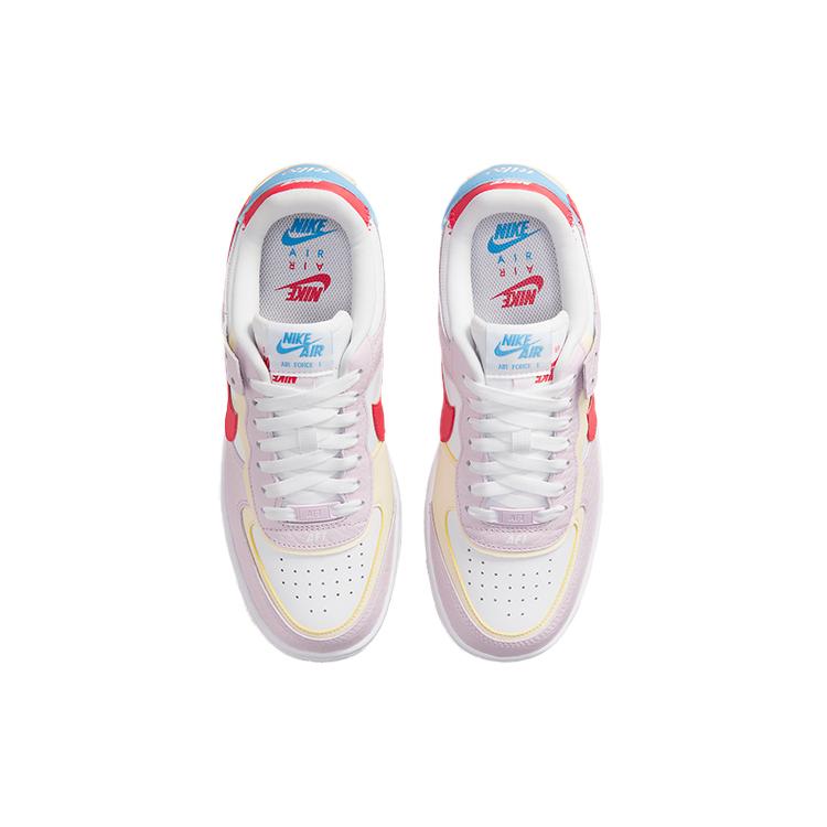 Nike Air Force 1 Low Shadow Roz Regal Lapte de Cocos Albastru Universitar Roșu Fuziune Femei DN5055-600