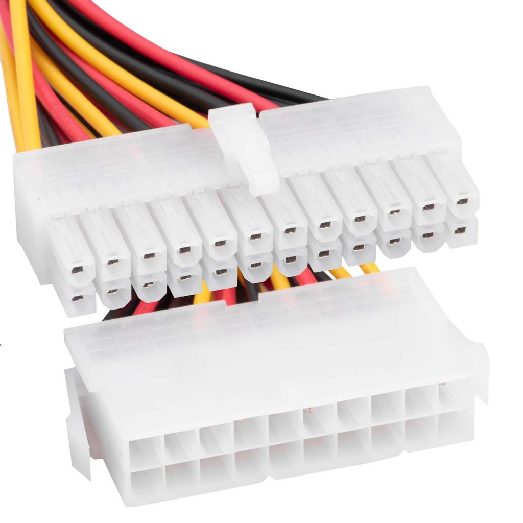 Kabel ATX 20 pin - P1 24 pin Akyga AK-CA-66 do zasilania płyty głównej 15cm