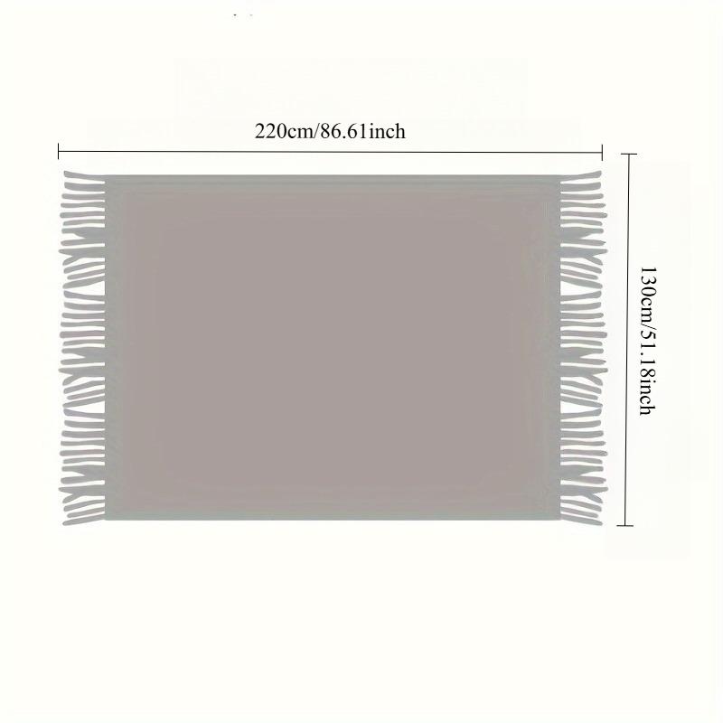 1pcs Nordic Style Sofa Blanket Fringed Knitted Warm Nap Cover Blanket Suitable for Sofa Bed/Office/Camping/Travel