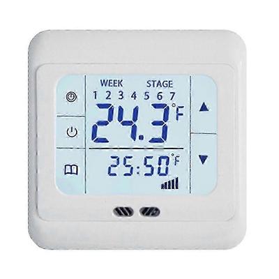 Elektrischer Heizthermostat 0-99 () 16000 (mA) Touch-LCD-Bildschirm Fußbodenheizung Thermostatregler 16A Elektrische Heizfolie Heizkabel