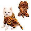 Cute Catoon Dog Clothes Warm Fleece Puppy Kitten Clothing Small Medium Dogs Cats Jumpsuit Tiger-Cosplay Pet Costume