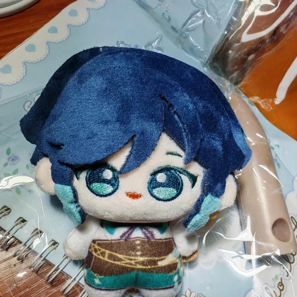 Cute Mini Chibi Anemo Character Plush Doll Soft Fluffy Stuffed Toy Anime Backpack Accessory Gift
