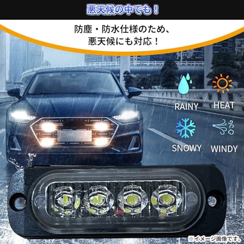 Światła do jazdy dziennej LED YESprime Lampy pozycyjne samochodowe 12v 24V Wodoodporne Wstrząsoodporne Uniwersalne Kompatybilne Głowa Kompatybilna Pyłoszczelne Światło obrysowe Białe