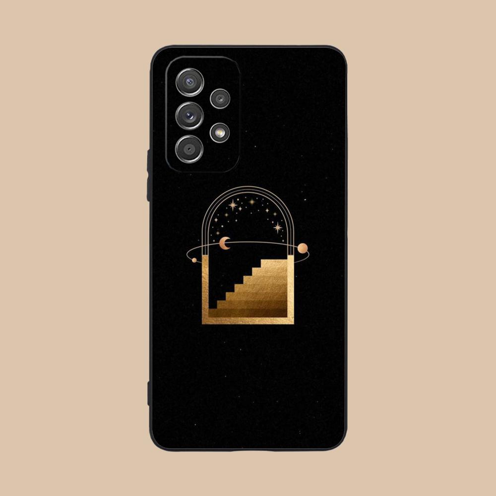Sun Moon Mobile Cell Phone Case for Samsung Galaxy M55 54 42 35 34 33 32 23 22 15 14 13 12 F55 5G Colorful Cover Luxury Cover