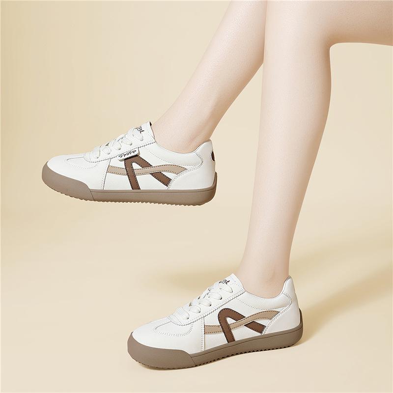 Casual shoes retro German training shoes women's shoes spring new fashion versatile flat-soled single shoes casual sports board shoes