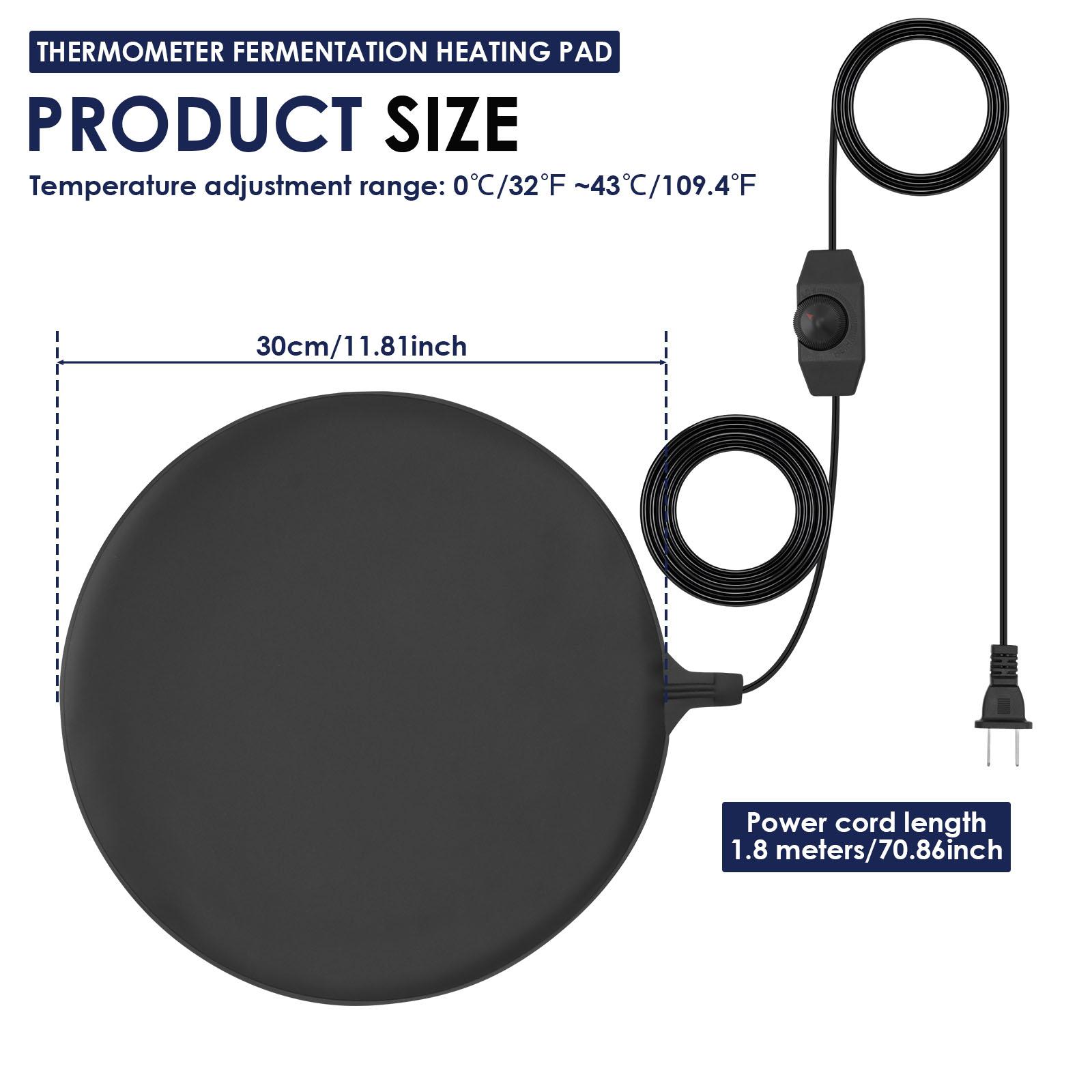 

Brewing and fermentation heating pad with temperature controller Accurate temperature control Easily meet brewing needs