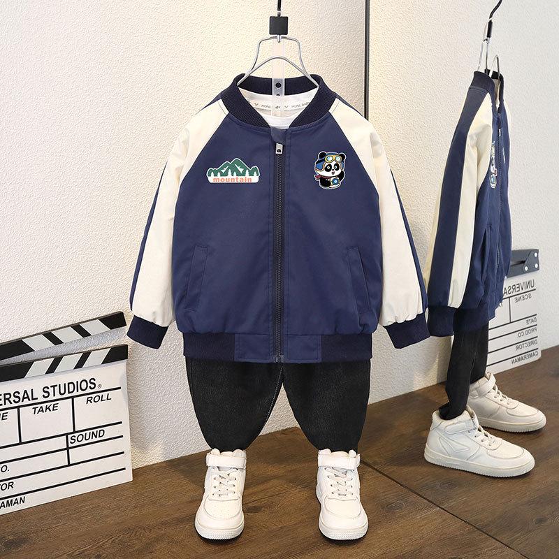 Children's Baseball Uniform Jacket: 2025 Fashionable Hooded Windbreaker for Boys