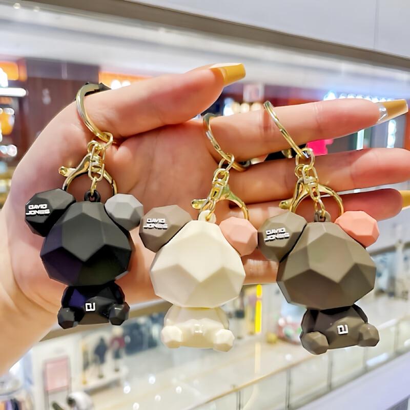 SPACEXPERT Faceted Bear Keychain