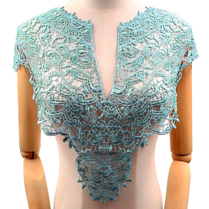 Water-Soluble Lace Collar, Polyester Silk Embroidered Corsage, Three-Dimensional Hollow Collar, Fake Collar, Front Collar And Back Collar Shawl.