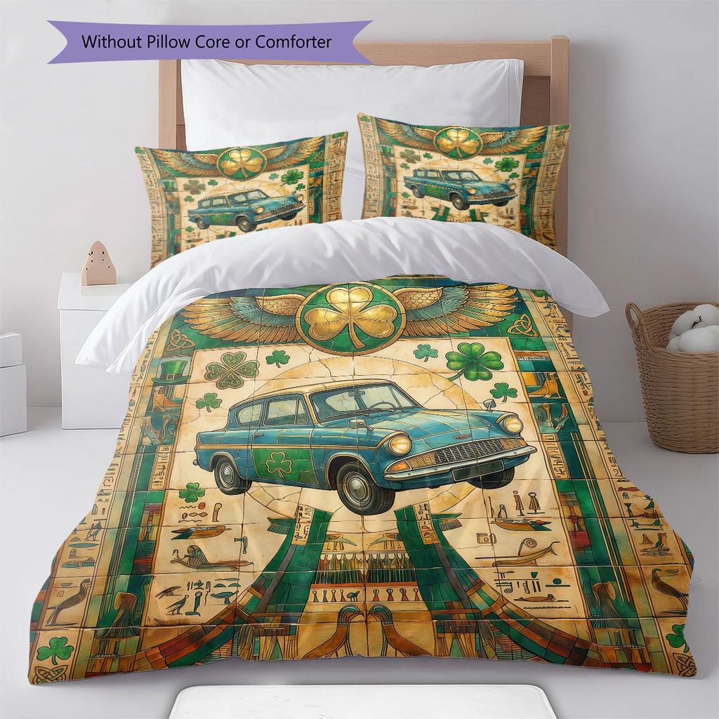 Magic Mural Tool Pattern Bedding Quilt Set Quilt Cover Pillowcase Home Decoration Birthday Gift (1 * Duvet Cover + 2 * Pillowcase, Without Core)