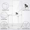 Clear Acrylic Donation Box with Lock Slot Storage Container Comment Case Versatile for Office