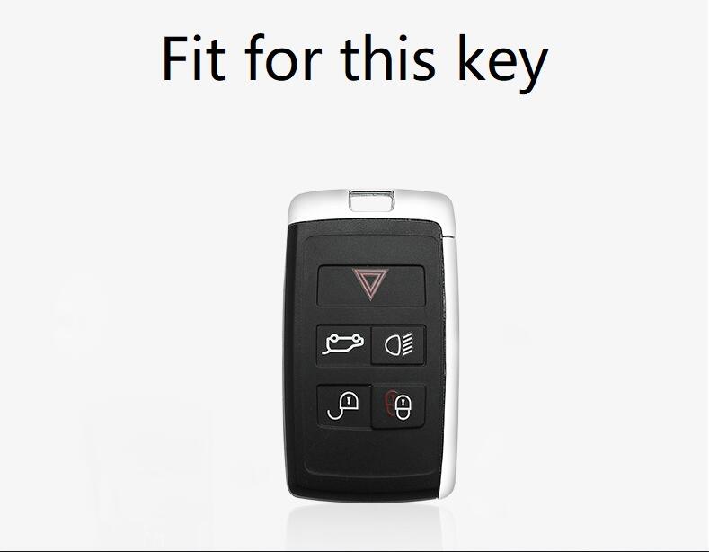 Car Aluminium Alloy Car Key Fob Cover Case For Land Rover Range Rover Discovery 5 Sport For Jaguar Xel E-Pace