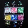 Nail Art Soft Pottery Sheet Set Nail Art Sequins Soft Pottery Sheet 12 Grid 6 Grid Set Nail Art Trinkets Mixed