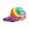 Dye Print Tie Baseball Cap Hip Hop Color Block Graffiti Visor Hat Sun Protection