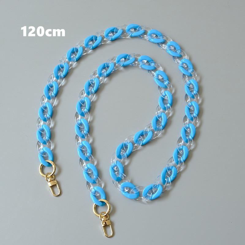 

Новая модная женская сумка, аксессуары, цепочки, съемный сменный белый ремень для сумки, женский ремень из смолы, чехол для телефона 120CM синий