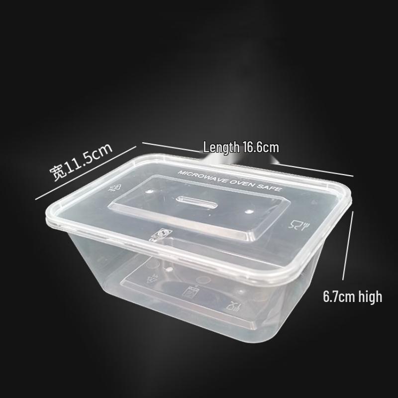 1000ml Rectangular Disposable Microwaveable Food Container