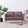 Day and Night - Day and Night 2-seater Sofa In Taupe Grey Fabric