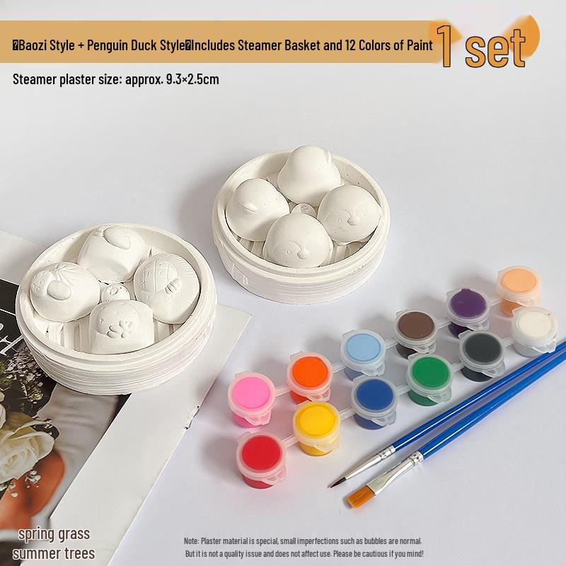 Mini Plaster Doll DIY Coloring Kit – Handmade Creative Toy & Gift Ornament