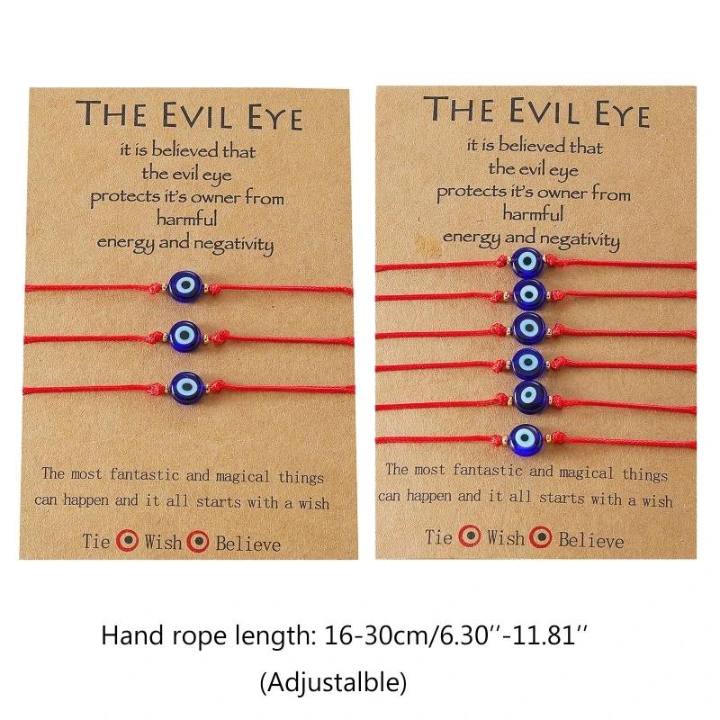 for Evil Eye Bracelets Red String Rope Braided Bracelets Handmand Lucky Bracelets for Women Couple Best