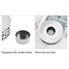 Stainless Steel Teapot Heater Hollow Design Ventilation Hole Teapot Warmer Brushed Finish Silver Tea Warmer Tea Heating