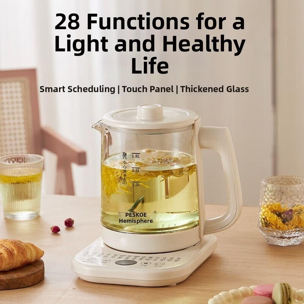 1.8L Electric Kettle 2H Keep Warm Healthy Herbal Tea Maker New Health Pot  Kitchen