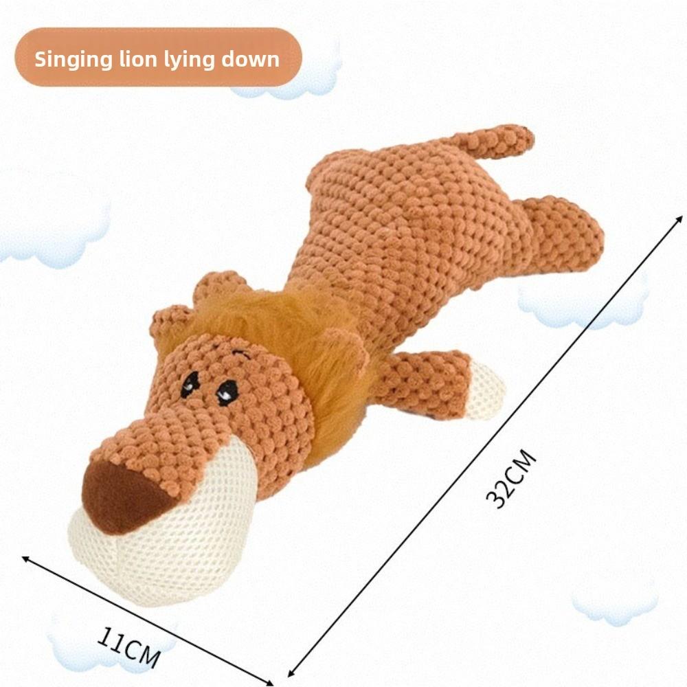 Indestructible Dog Toy Interactive Squeak Function Dog Toys Soft Fleece Cute Appearance Durable Squeaky Toys Dog Accessories