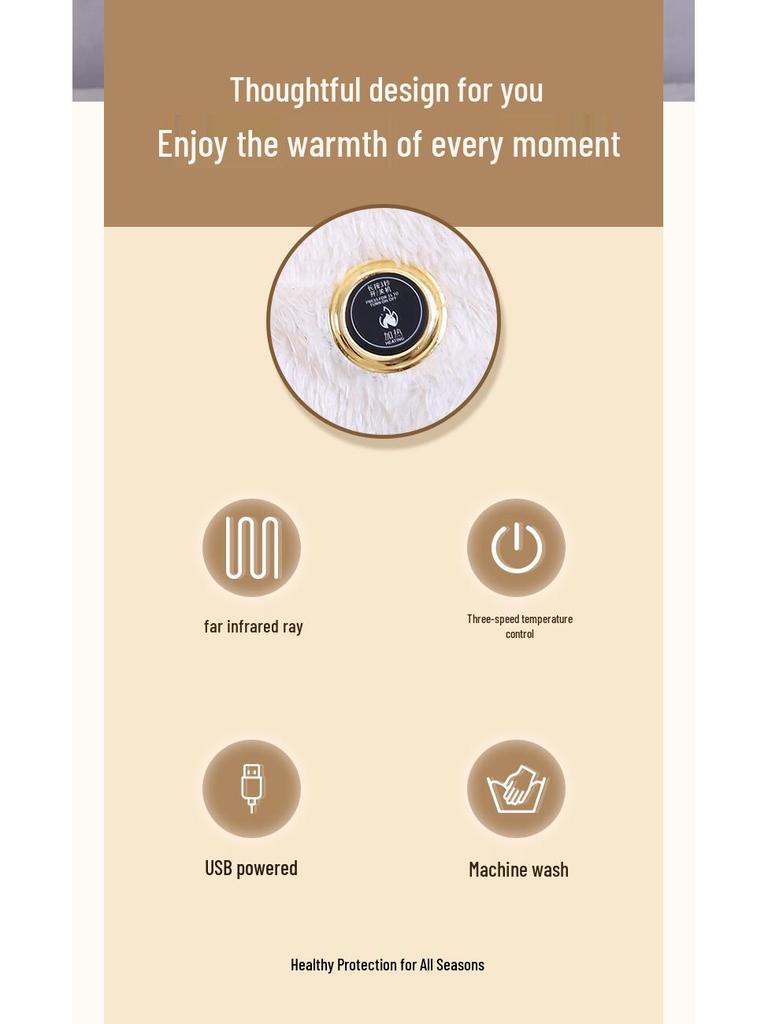 Women's Electric Heated Cotton Vest with USB Charging and Smart Temperature Control