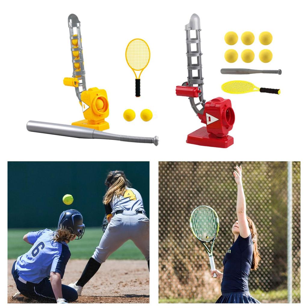 Auto Baseball Pitching Machine Outside Backyard Toys Set Outdoor Sports Games
