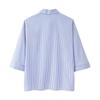 2025 Spring Women's Fashion: European & American Style Embroidered Striped Shirt