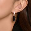 [Limited Edition] Silver 925 Black Haribo Ring Earrings