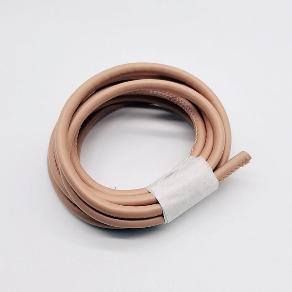 6mm Kleur 5M Kern Touw Natuurlijk Rubber Leer DIY Koorden Ambachtelijk Garen Leer Koord Zeer Veerkrachtige Buis Elastische Band