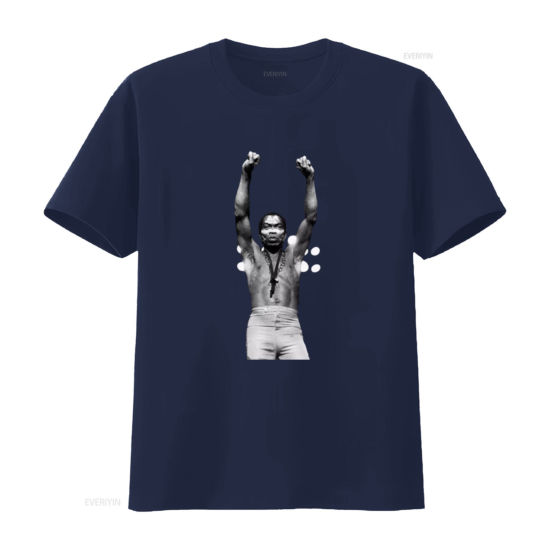 ZheXiong TEE Vintage Fela Kuti T-shirt Afrika Muziek Afrobeat Funk Jazz Foto Print Jaren 00 Jaren 70 Stijl Tony Allen Tribute vintage Gewassen Zacht L