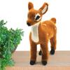 1Pc Simulation Plush Animal Cute Sika Deer Reindeer Xmas Home Decor Standing Ornament Christmas Elk Scene Arrangement Props