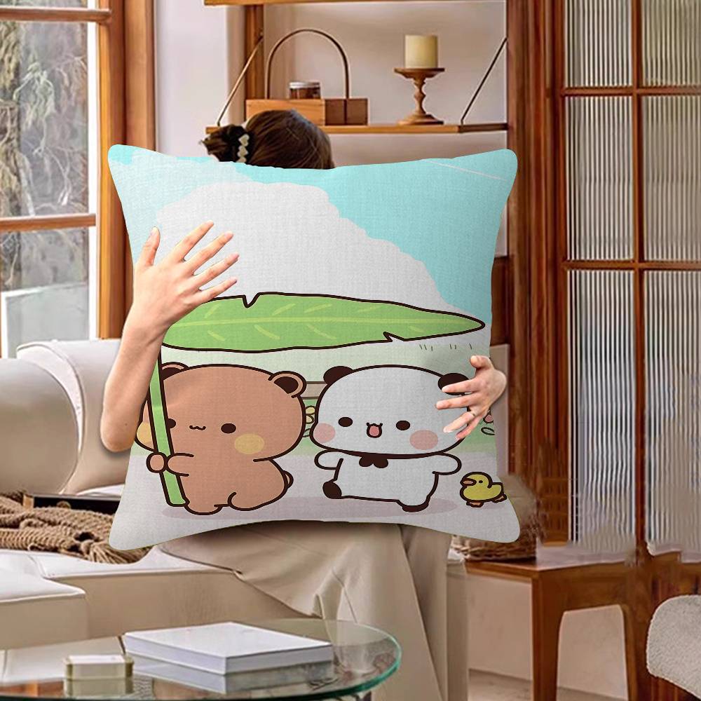 Bubu Dudu Cartoon Cushion Cover Car Throw Pillow Case For Sofa Car Christmas Gift 40X40Cm 45X45Cm