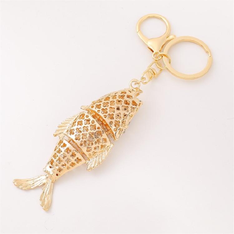 Premium Marine Inspired Keyring Zinc Metal Crafted 3 Aquatic Animal Shapes 5 Glittering Crystal Color Variants