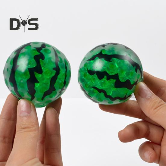 Bead Filled Fruit Squeeze Toy Stress Relief Strawberry Grape Watermelon Pineapple Pinch Sensory Fidget Toy Kids Adults Soft TPR Calming Stress Ball