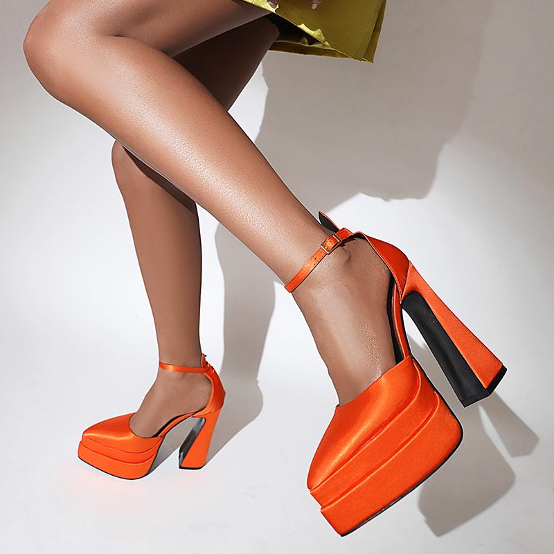 Vysoké dvouvrstvé voděodolné platformové sandály s jehlovým podpatkem, bočně vykrojené, ultra vysoký robustní podpatek, přehlídkové sandály, sexy dámské sandály