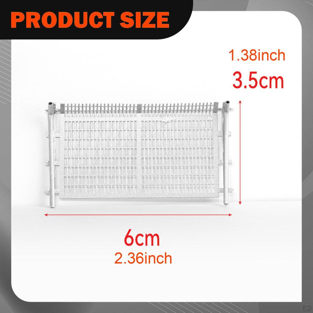 Model Railway Scenery Fence Easy Installation 1:64 Ornament for Micro Landscape Decor Building