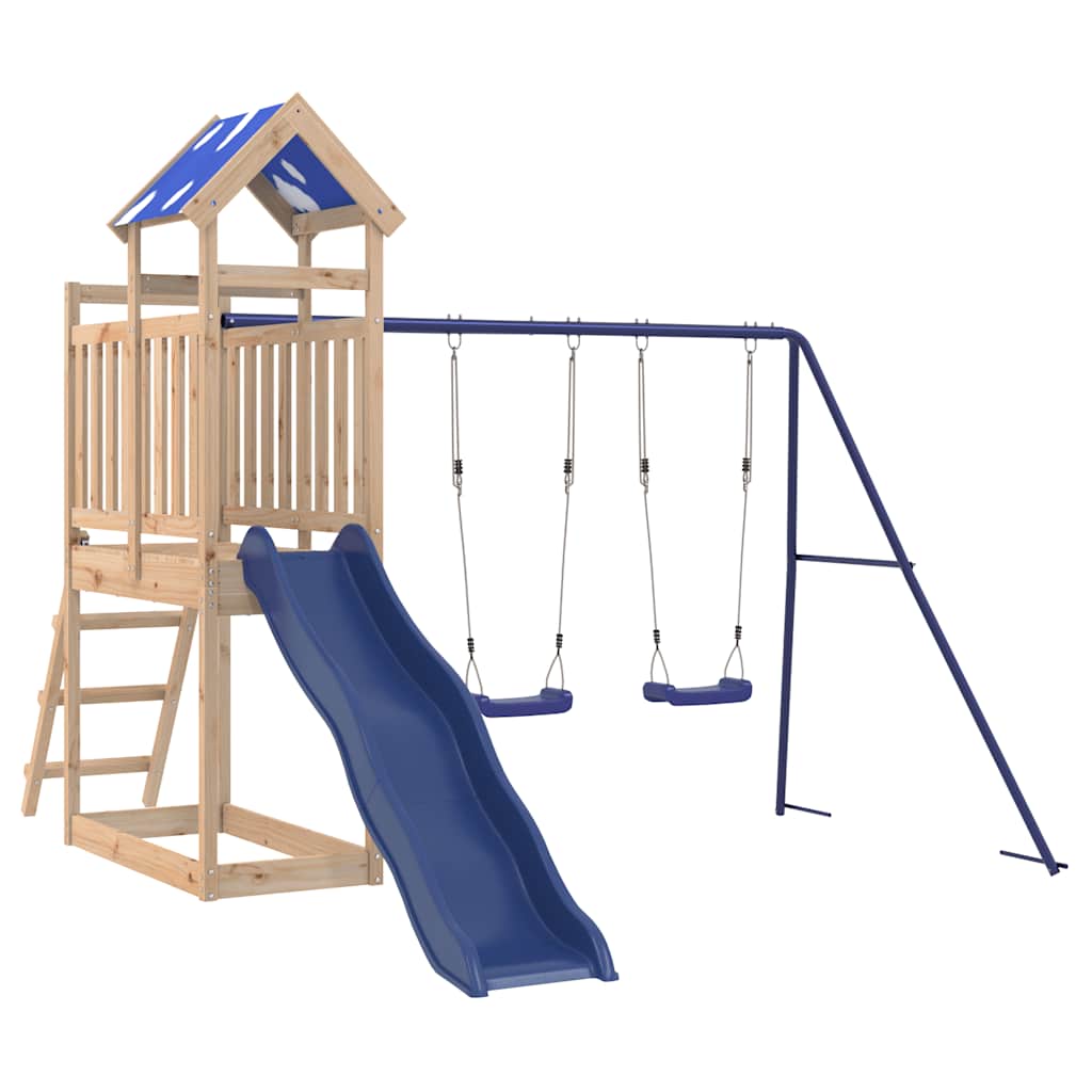 Solid Wood Play Tower Pine