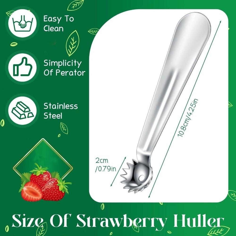 2 Stück/Set Tragbares Tomatenentkerner-Werkzeug Edelstahl Gemüseentkerner Lebensmittelzubereitung