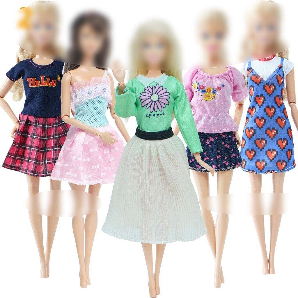 Ținută Păpușă 1/6 Modă Doamnă Rochie de Petrecere Bal Cămăși Haine pentru Păpușă 30cm 11.5 inch Set Cadou Jucărie Fată