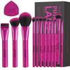 Docolor 12pcs Leopard Pink Face Makeup Brush Eyeshadow Utral Thin Foundation Brush Blush Powder Concealer Eyeliner Makeup Brush