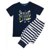 Star Wars Mandalorian Boys Where He Goes Stripe Short-Sleeved Long Pyjama Set