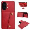 PU Leather Wallet Phone Case for Xiaomi POCO X8 Pro Max Multiple Card Slots Dual Metal Button Closure Shockproof Full‑Body Protective Cover