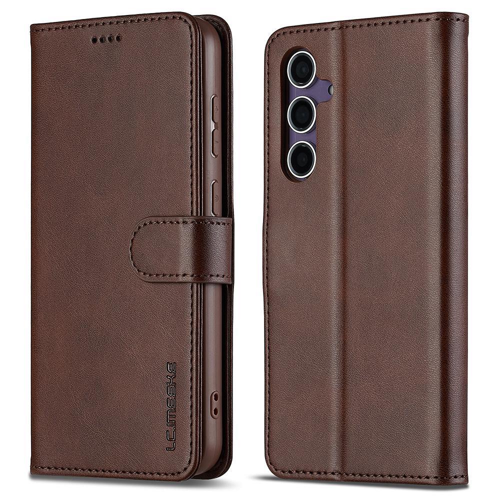 LC.IMEEKE For Samsung Galaxy A26 5G Case Calf Texture PU Leather Stand Wallet Phone Cover