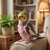 with Leash Bird Flight Suits Snap-Closure Parrot Flying Clothing Bird Vest  for Cockatiel Pigeons