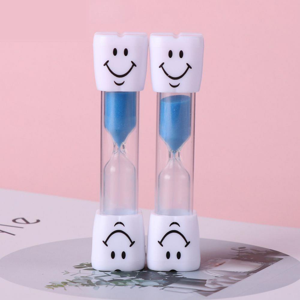 2 Minutes Smiling Face Tooth Brushing Hourglass Creative Sand Clock Toothbrush Timer Desktop Ornament For Children Kids Gifts