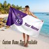Austria Wien FC Design Beach Towel Custom Text Large Towel for Beach Vacation